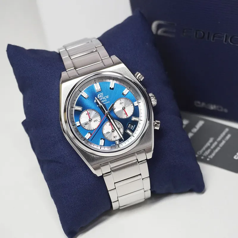 Casio Edifice Chronograph Blue Dial Men's Watch- EFB-730D-2AV